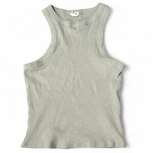 Cotton On light sea foam green‎ ribbed tank top